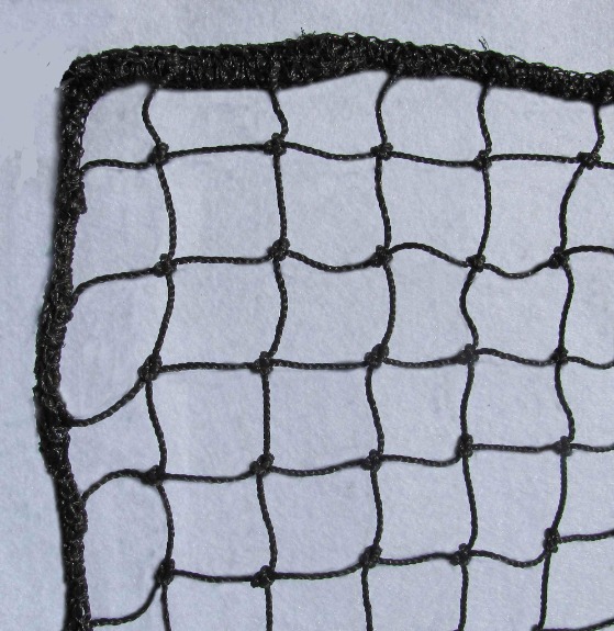 High-Impact Barrier Netting; 1-3/4" Mesh Panels; Full Rope Border; In-Stock Nets 10', 12', and 14' High, and Up to 100' Long; Weather Resistant.