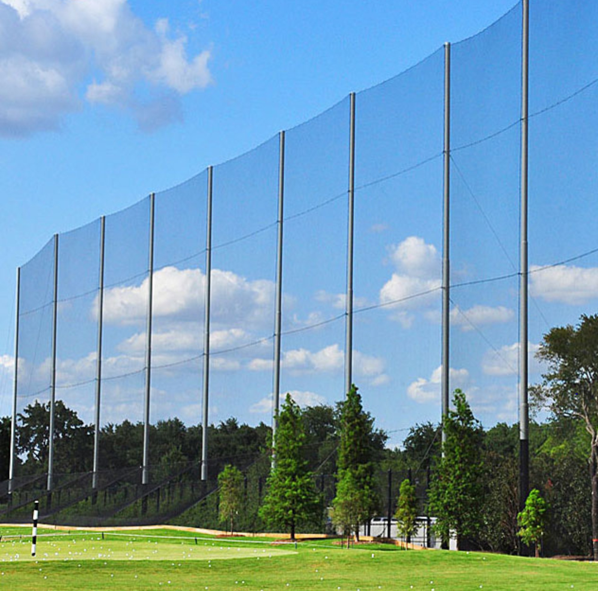 Golf Sports Netting in Many Stocked Sizes or Custom to Your Specs; Use for Barrier Nets at Home, Driving Ranges, Fairways, Golf Courses, & Indoor Golf Net.
